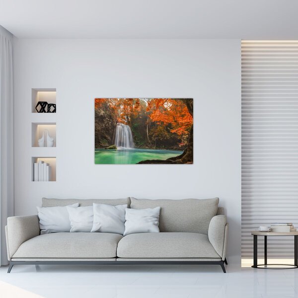 Kép - Vízesés Thaiföldön (90x60 cm)