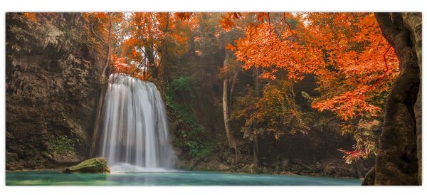 Kép - Vízesés Thaiföldön (120x50 cm)