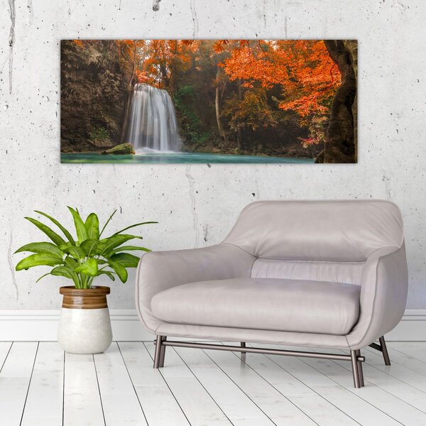 Kép - Vízesés Thaiföldön (120x50 cm)