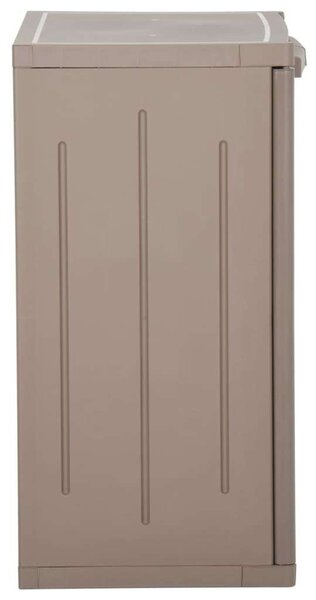 Barna pp rattan kerti tárolószekrény 65 x 45 x 88 cm