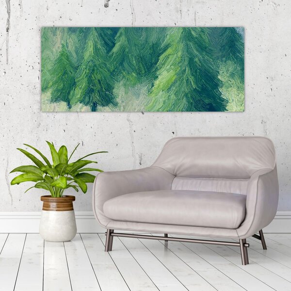 Kép - Festett tűlevelűek (120x50 cm)