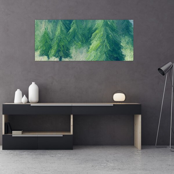 Kép - Festett tűlevelűek (120x50 cm)