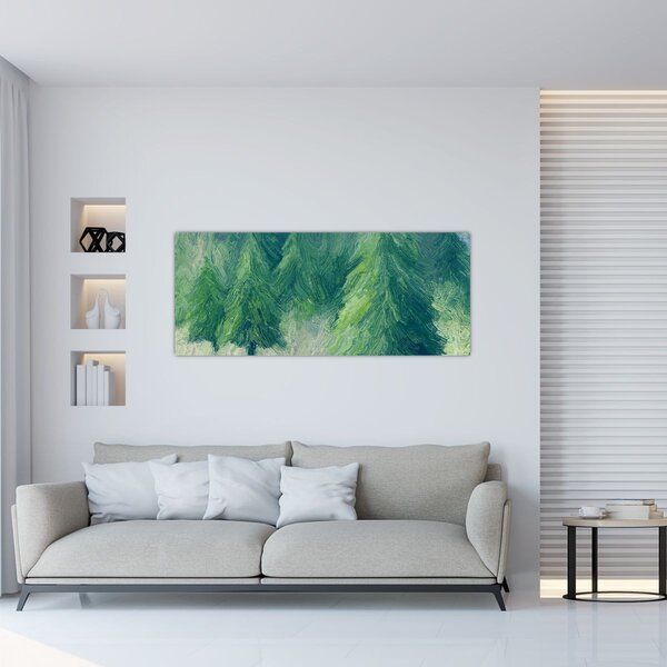 Kép - Festett tűlevelűek (120x50 cm)