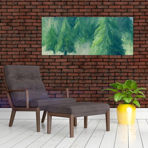 Kép - Festett tűlevelűek (120x50 cm)
