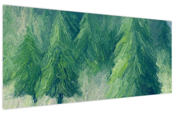 Kép - Festett tűlevelűek (120x50 cm)