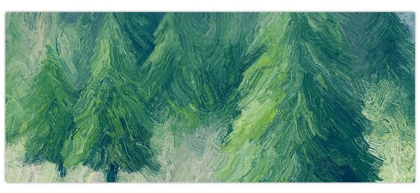 Kép - Festett tűlevelűek (120x50 cm)