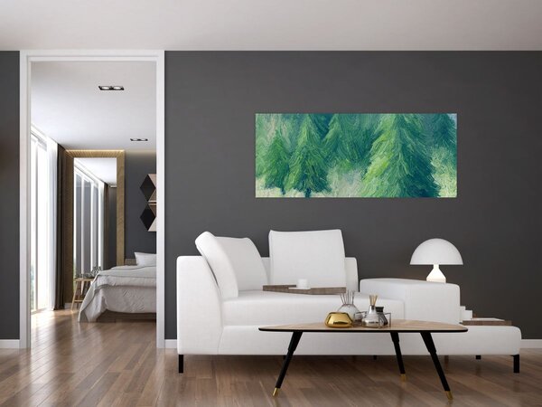 Kép - Festett tűlevelűek (120x50 cm)