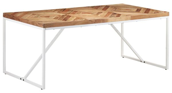 Tömör akácfa és mangófa étkezőasztal 180 x 90 x 76 cm