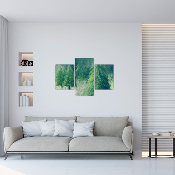 Kép - Festett tűlevelűek (90x60 cm)