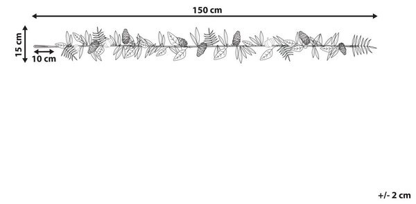 Füzér 150 cm MARBELLA 150 cm Narancssárga