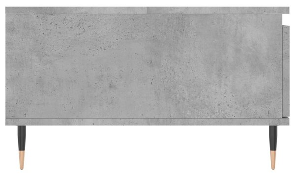 Betonszürke szerelt fa dohányzóasztal 90 x 60 x 35 cm