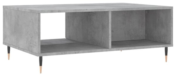 Betonszürke szerelt fa dohányzóasztal 90 x 60 x 35 cm