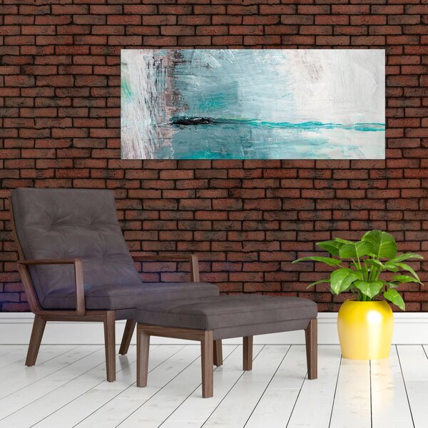 Kép - Absztrakt olajfestmény (120x50 cm)