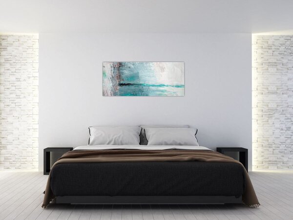 Kép - Absztrakt olajfestmény (120x50 cm)