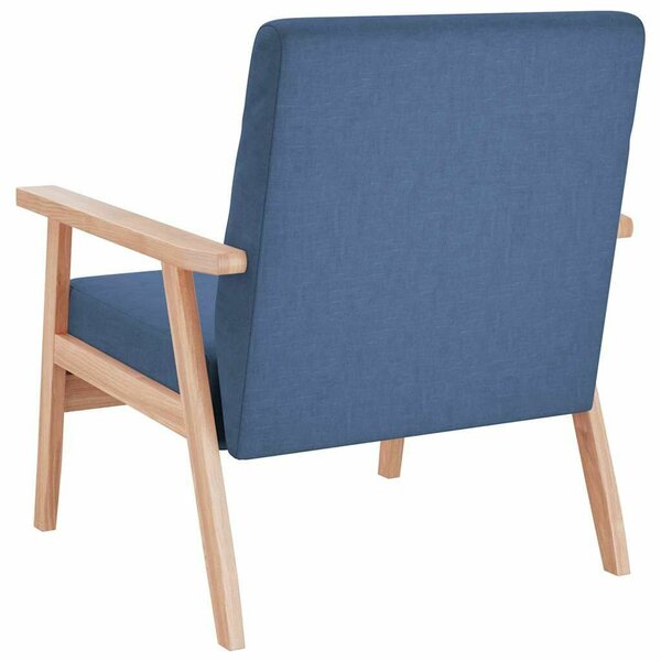 VidaXL Kék Szövet Karosszék - 64,5x67x73,5 cm