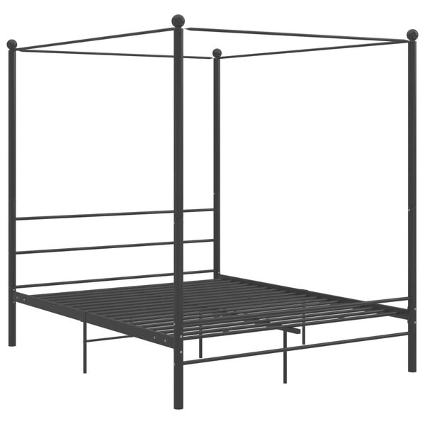 VidaXL Baldachinos Ágykeret - Fém - 160x200 cm