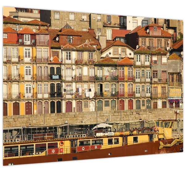 Kép - Vízparti negyed, Portugália (70x50 cm)