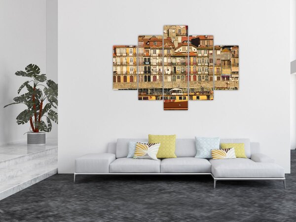 Kép - Vízparti negyed, Portugália (150x105 cm)