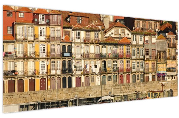 Kép - Vízparti negyed, Portugália (120x50 cm)