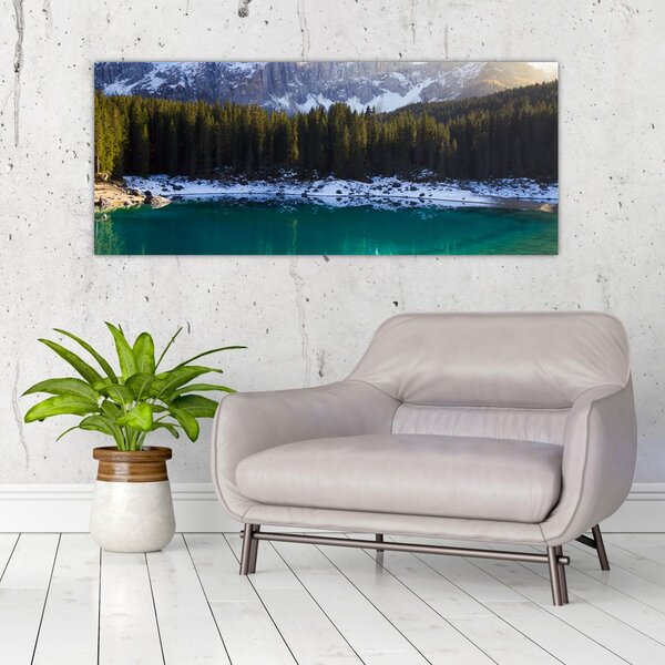 Kép - Karersee tó (120x50 cm)