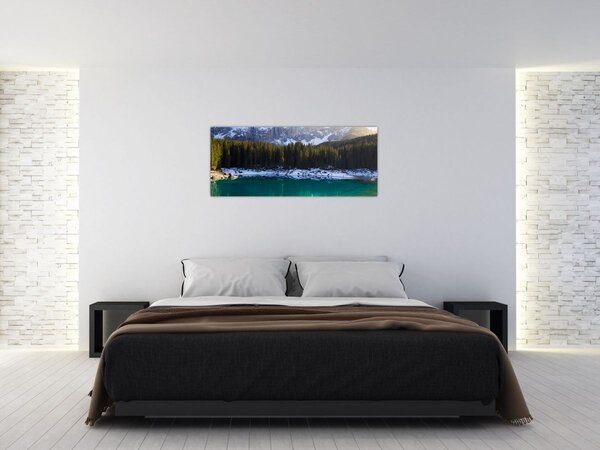 Kép - Karersee tó (120x50 cm)