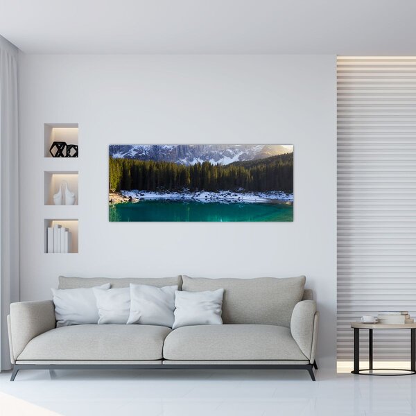 Kép - Karersee tó (120x50 cm)