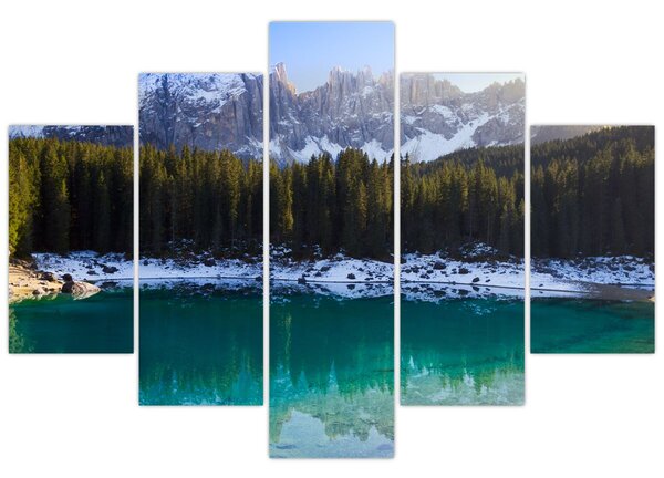 Kép - Karersee tó (150x105 cm)