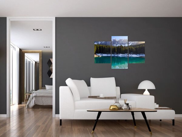 Kép - Karersee tó (90x60 cm)