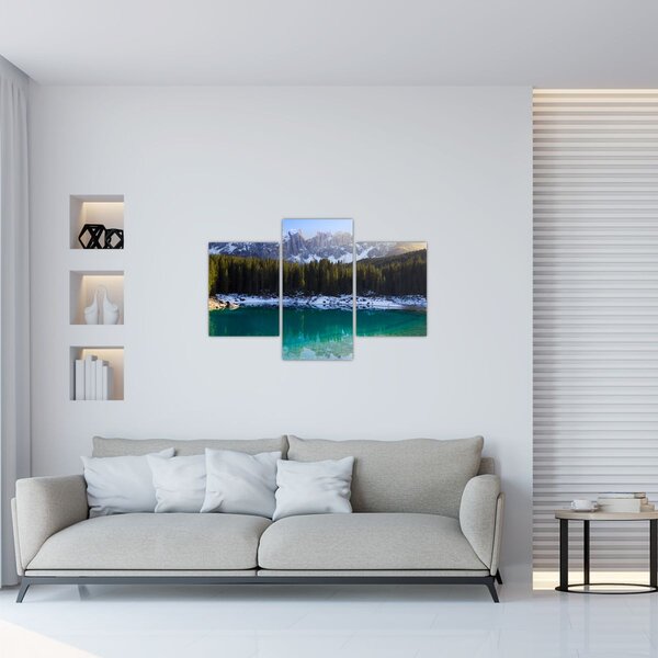 Kép - Karersee tó (90x60 cm)