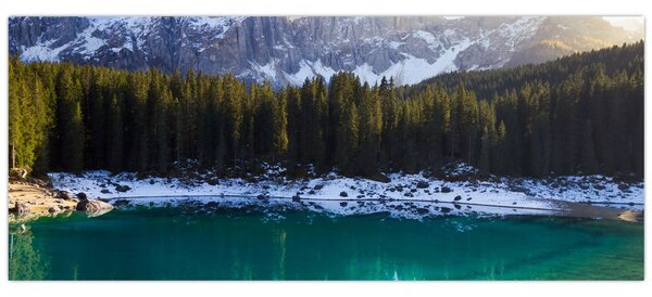 Kép - Karersee tó (120x50 cm)