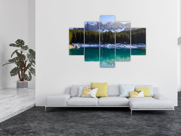 Kép - Karersee tó (150x105 cm)