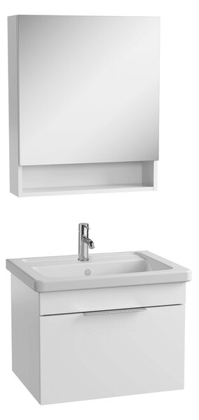 Fürdőszoba szekrény mosdóval VitrA Mia 64x49x45 cm fehér fényű 10149