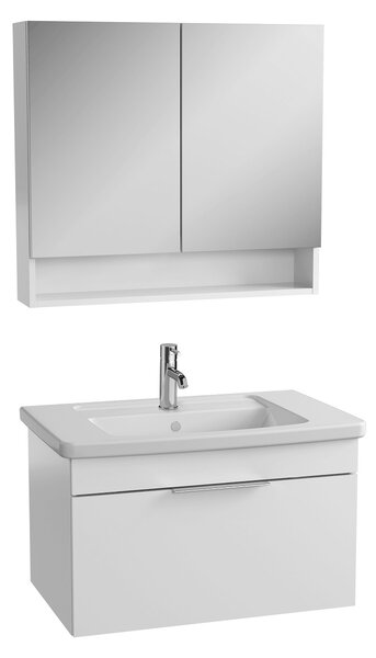Fürdőszoba szekrény mosdóval Vitra Mia 65x50x43 cm fehér fényű 10149