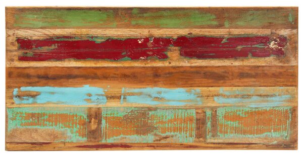 Tömör újrahasznosított fa étkezőasztal 140 x 70 x 76 cm