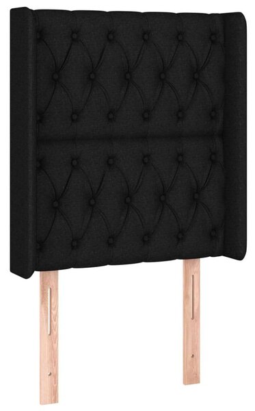 VidaXL LED-es Fejtámla - Fekete Szövet - 83x16x118/128cm