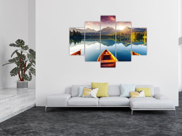 Kép - Tó csónakokkal (150x105 cm)