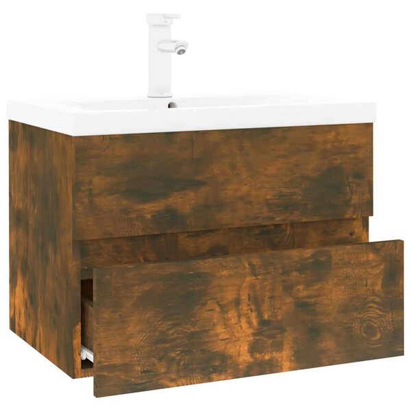 VidaXL Fürdőszoba Szekrény - Füstös Tölgy - 60x38.5x45 cm