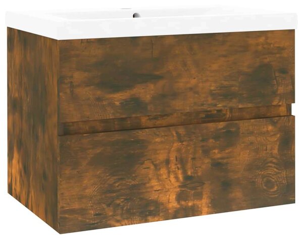 VidaXL Fürdőszoba Szekrény - Füstös Tölgy - 60x38.5x45 cm