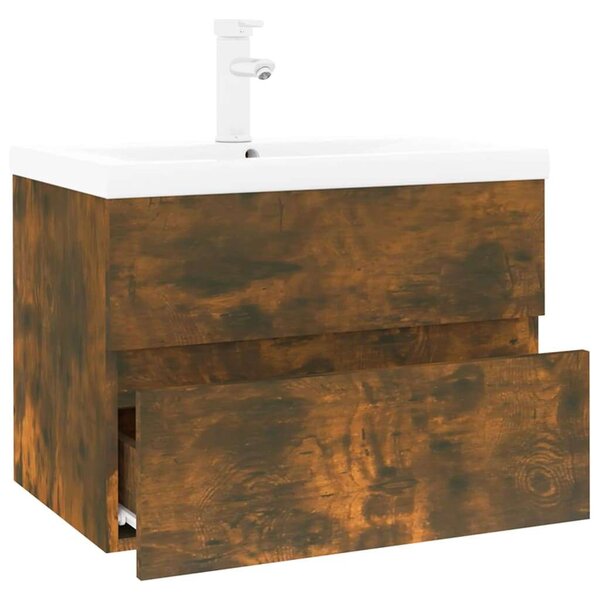 VidaXL Fürdőszoba Szekrény - Füstös Tölgy - 60x38.5x45 cm
