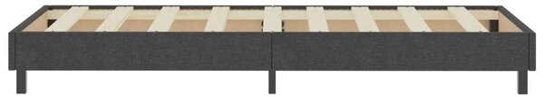 VidaXL sötétszürke rugós szövetágy 100 x 200 cm