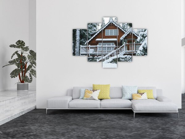Kép - Fából készült házikó (150x105 cm)