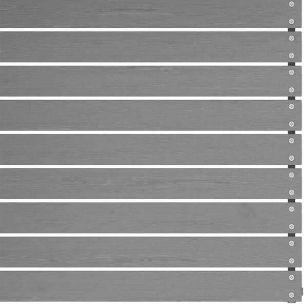 Tömör akácfa kerti középső kanapé antracitszürke párnákkal