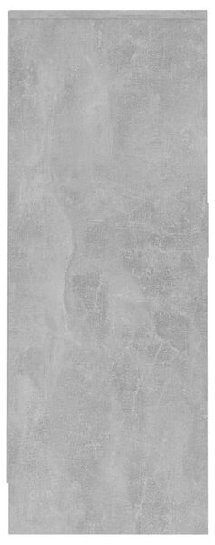 Betonszürke szerelt fa cipősszekrény 60 x 35 x 92 cm