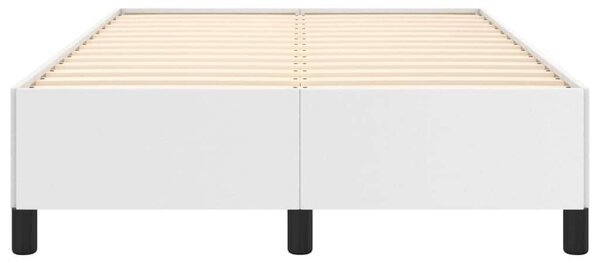 VidaXL Fehér Műbőr Ágykeret - 120x200 cm