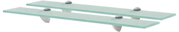 2 db lebegő üvegpolc 60 x 20 cm 8 mm