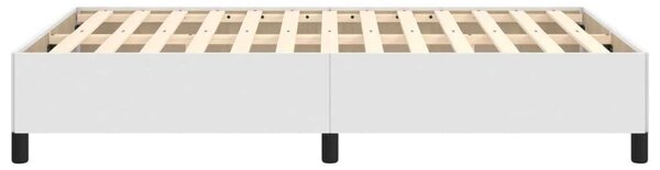 VidaXL Fehér Műbőr Ágykeret - 120x200 cm