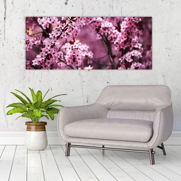 Kép - Rózsaszín sakura (120x50 cm)