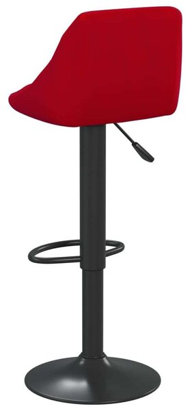 VidaXL Bordó Bársony Bárszék - 2 db