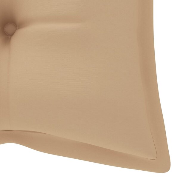 Összecsukható bambusz kerti pad párnával 118 cm