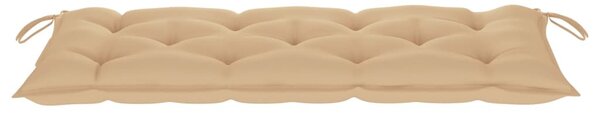 Összecsukható bambusz kerti pad párnával 118 cm